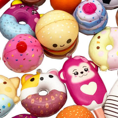 Cartoon series squishies from Aqueens collection for kids