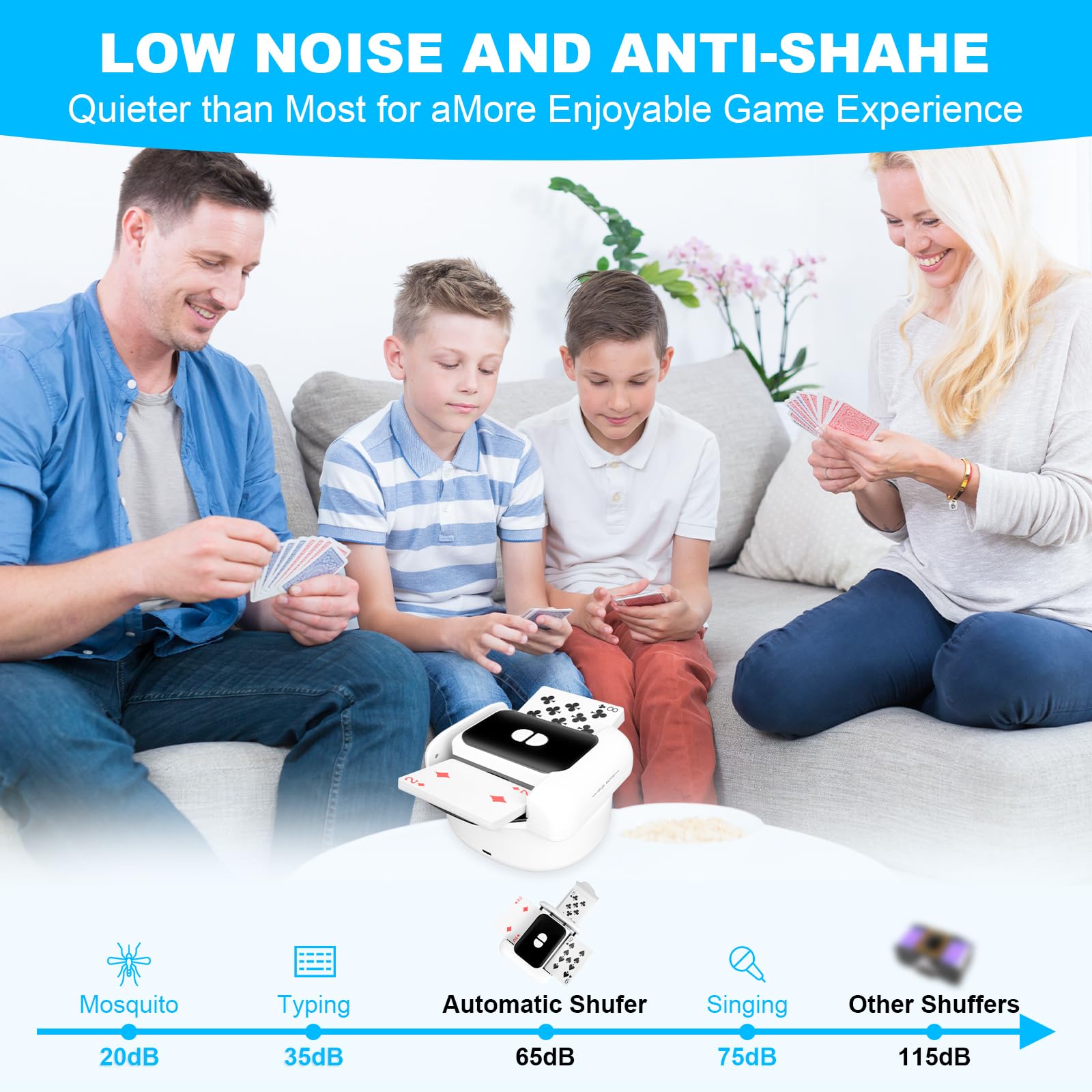 Aquota Dual Shuffling Modes offer flexible play options for any game.