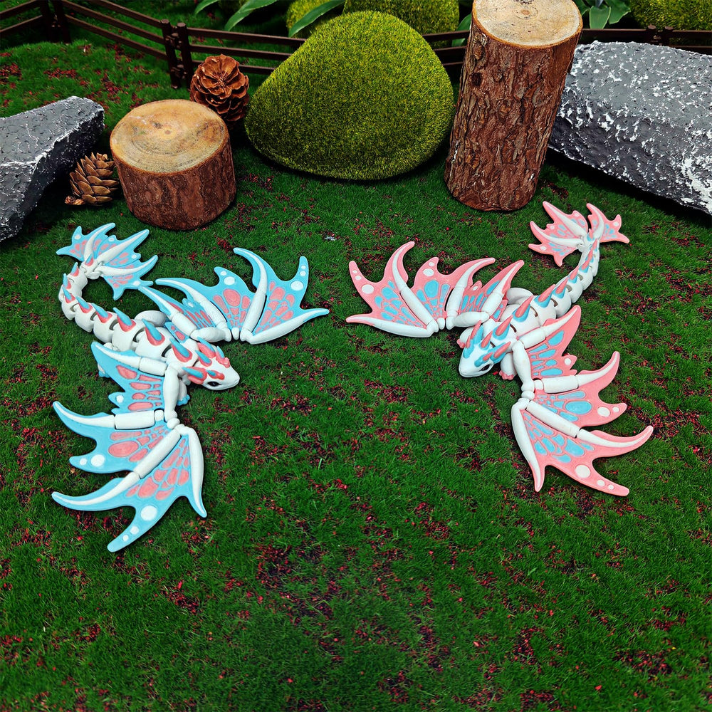 AQXYTK dragon art display on desk or shelf.
