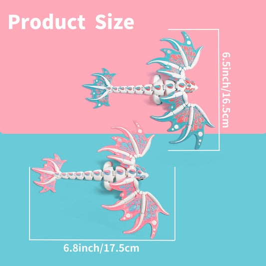 AQXYTK fully articulated dragon shows poseable limbs for dynamic poses.