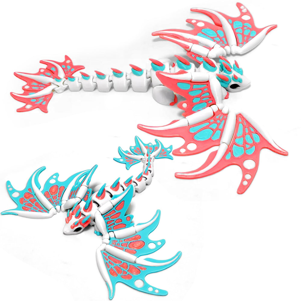 AQXYTK dragon wings 2pc blue pink for vibrant desk display.