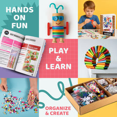A&R CO. 3000+ craft pieces displayed for creative projects.