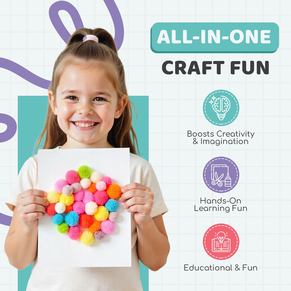 A&R CO. Beads, pompoms, and feathers for tactile projects.