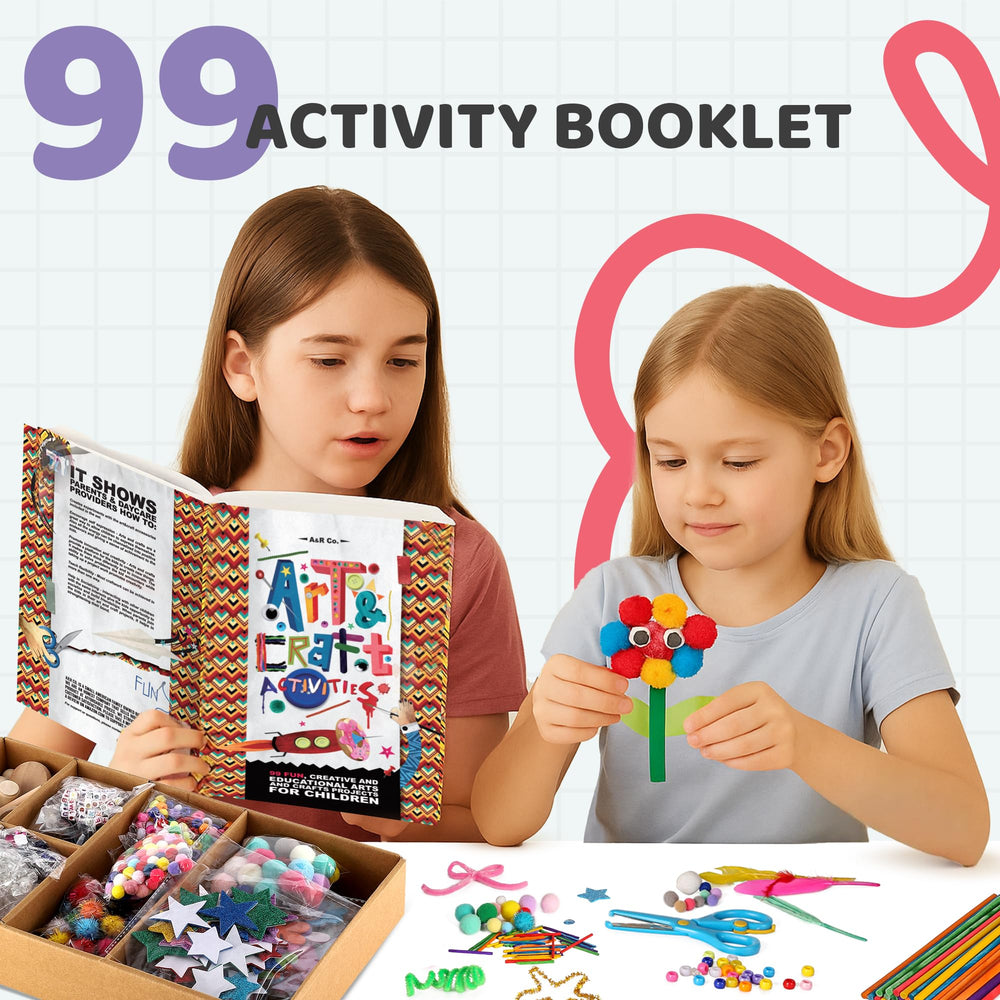 A&R CO. Safety scissors and glue set for safe crafting.