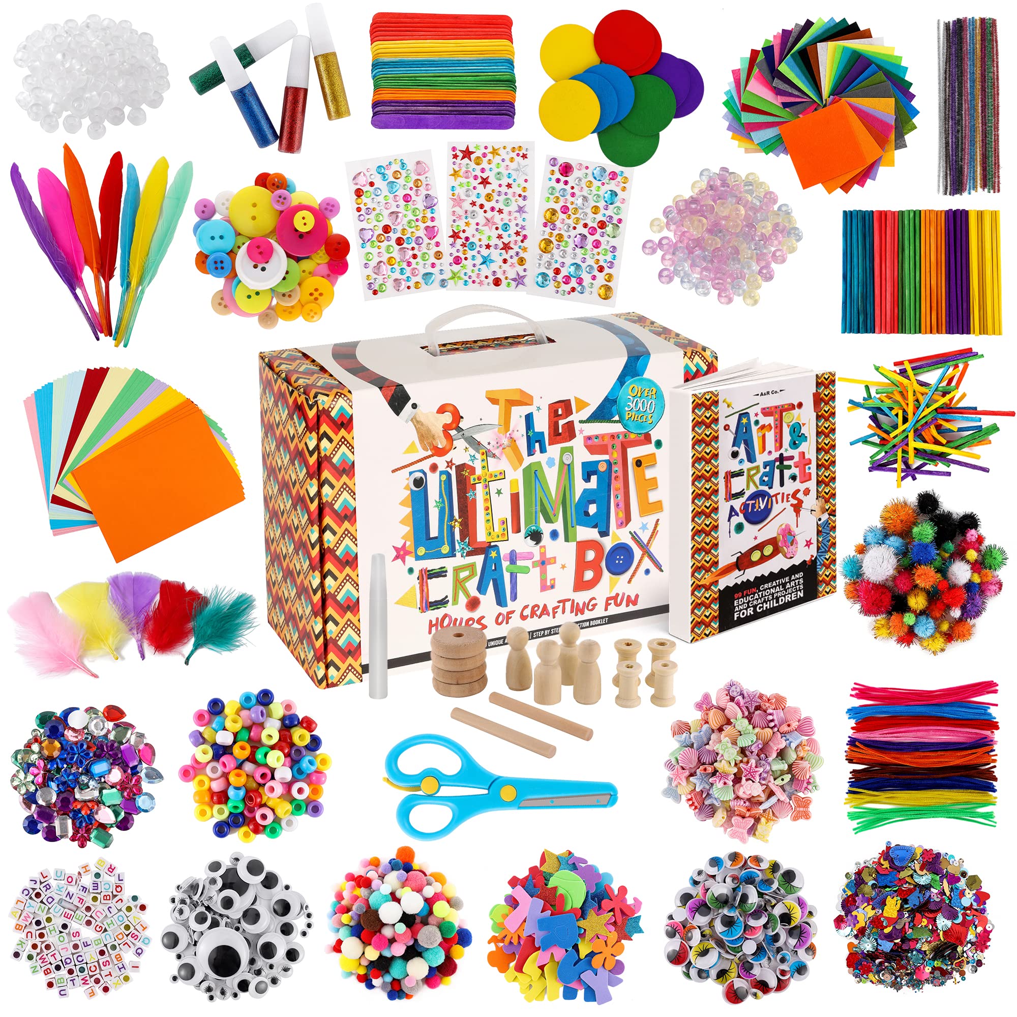 A&R CO. Ultimate craft kit box closed for organized storage.