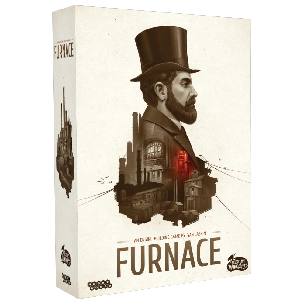Arcane Wonders Furnace front cover with lavish industrial art.