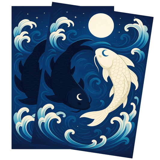 Arcanum Industries Spirit Koi sleeves protect MTG cards with matte finish for tournament use