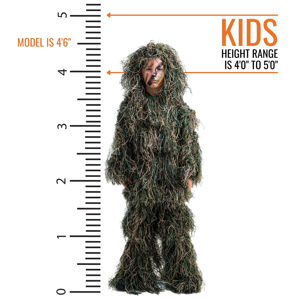 Arcturus Ultra-Lite Kids Ghillie Suit rifle cover for quick concealment on missions.