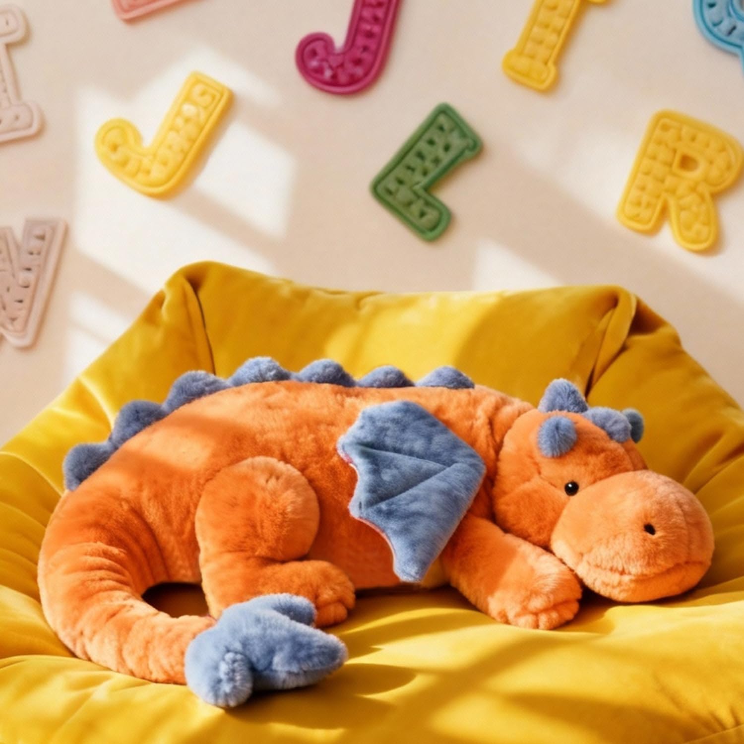 ARELUX giant soft dragon plush, perfect for naps and desk breaks.