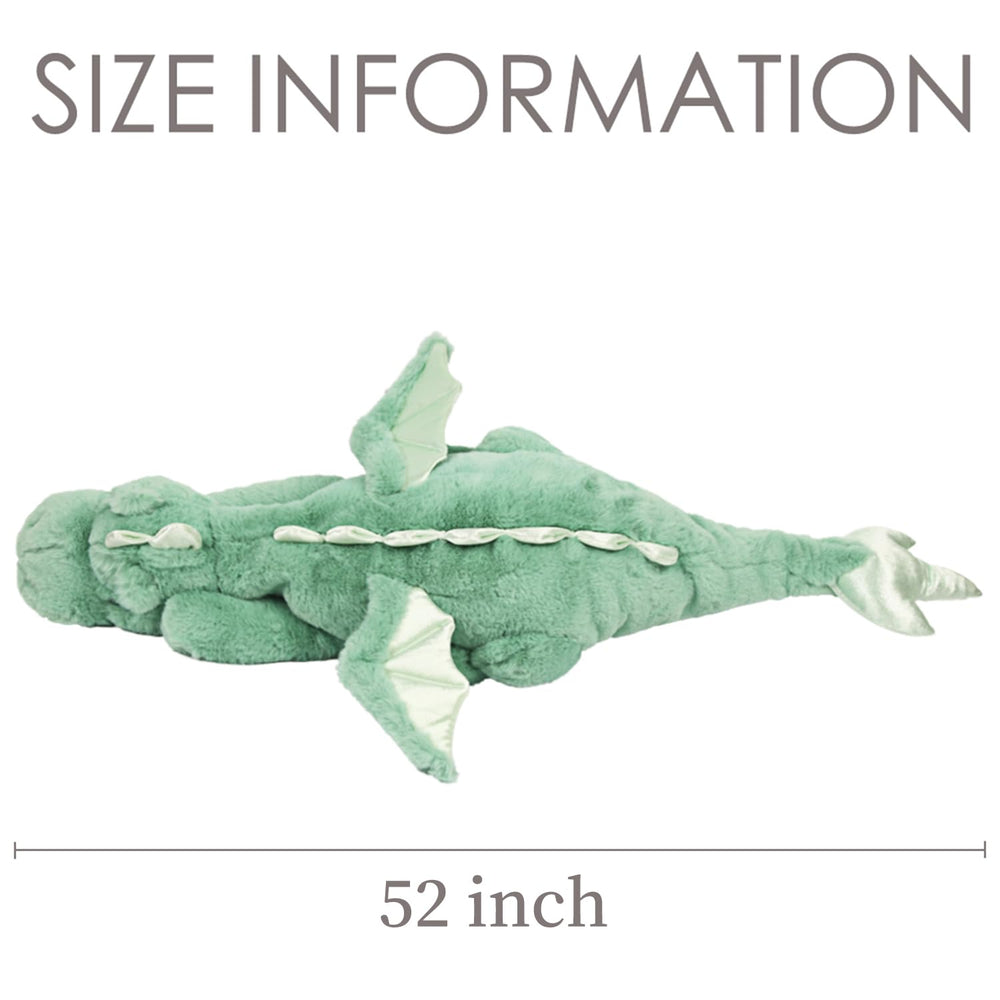 ARELUX green dragon gift plush for birthdays or holidays.