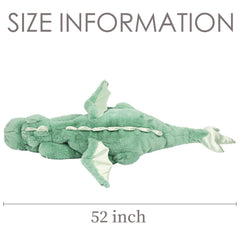 ARELUX green dragon gift plush for birthdays or holidays.