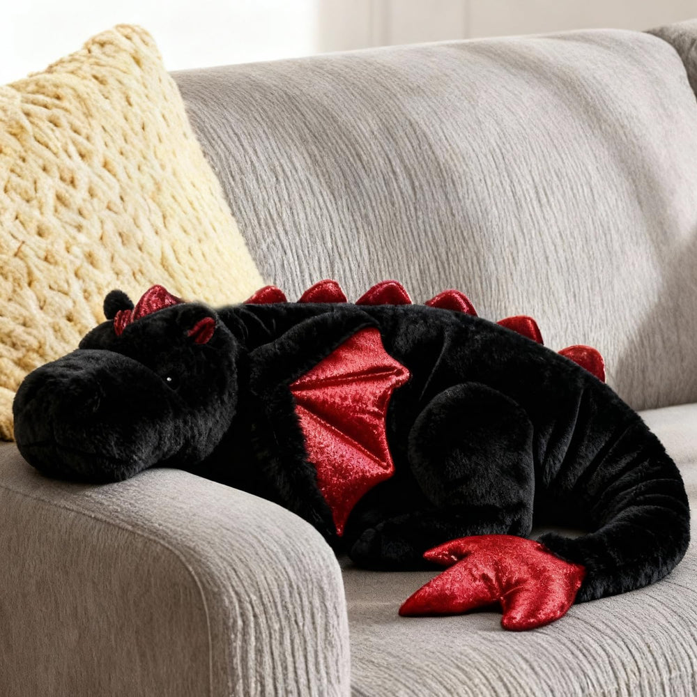 ARELUX hypoallergenic dragon plush fabric safe for kids and adults.