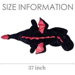 ARELUX machine-washable dragon plush for simple cleanup.