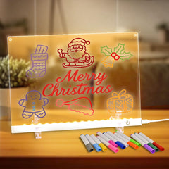 Argo Well Glow Memo LED board front view showing glowing notes clearly