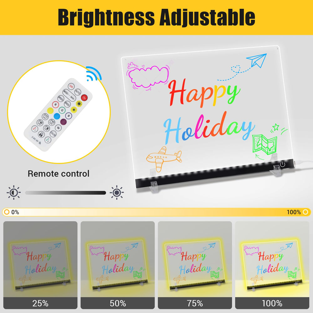 Argo Well LED drawing board battery pack attached for portable use
