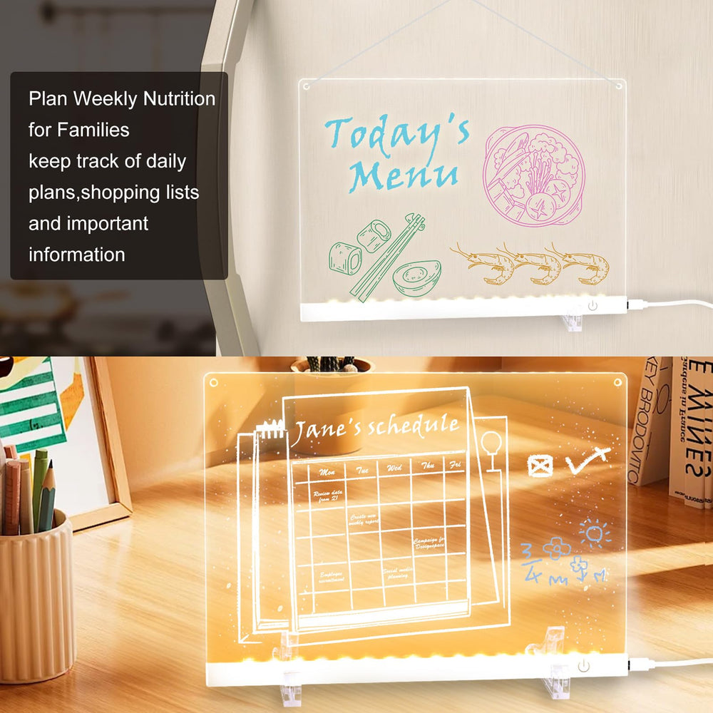 Argo Well multi-functional memo board used as daily planner and color-coded reminder
