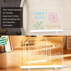Argo Well multi-functional memo board used as daily planner and color-coded reminder