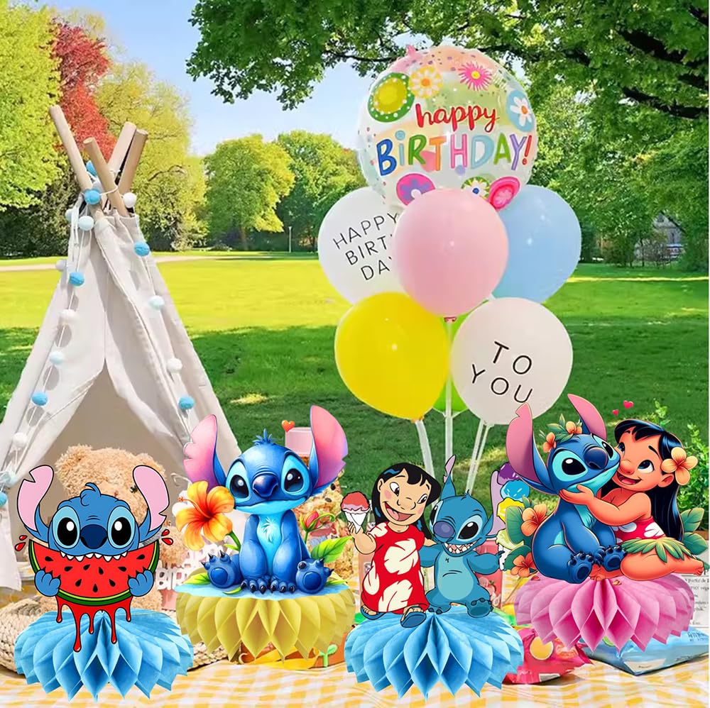 ARHAVI stitch centerpiece creates playful kids party scene on the table