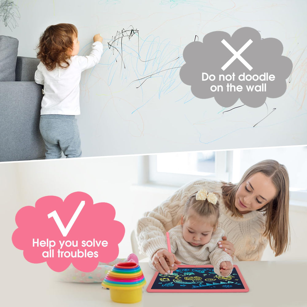 Lock and erase button helps keep drawings intact until you’re ready to clear.