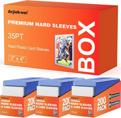 Arjiekwei 3x4 card sleeves packaging protects contents while keeping your collection neatly organized.