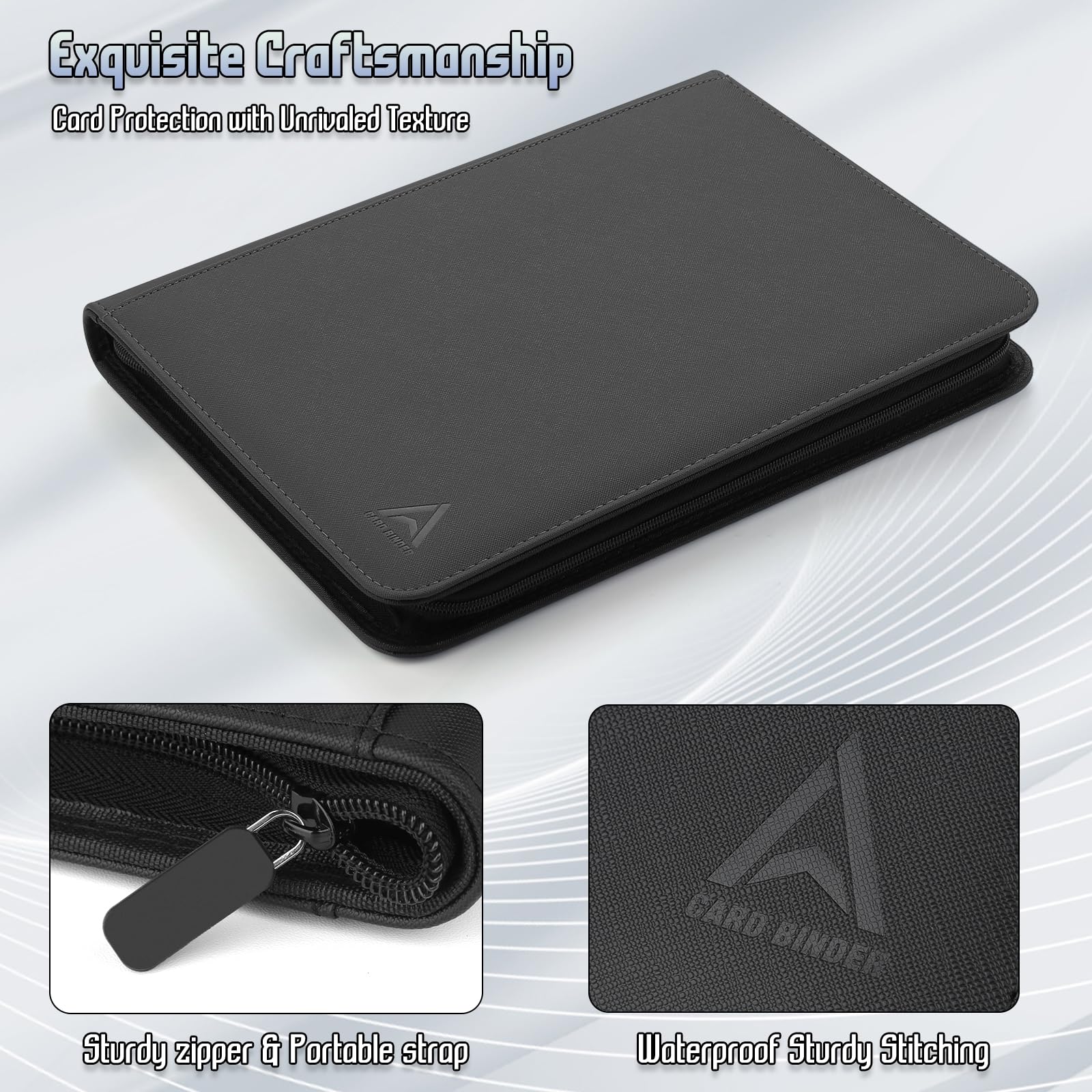 Arkeiliy protective materials with acid-free PP pockets and PU cover for durability
