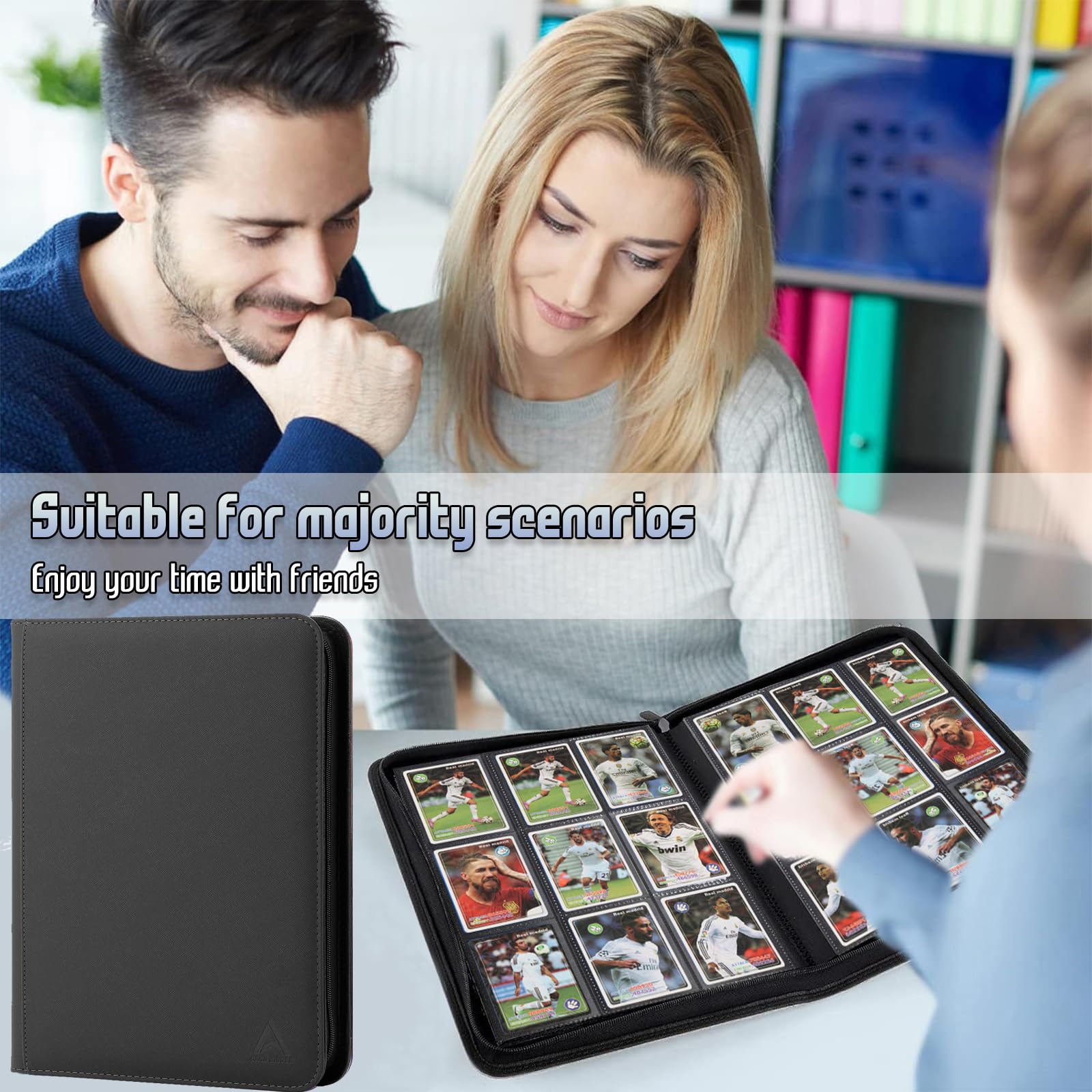 Arkeiliy design features lightweight black binder and stylish finish