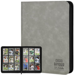 Arkeiliy trading card binder front cover in PU leather for durable protection.