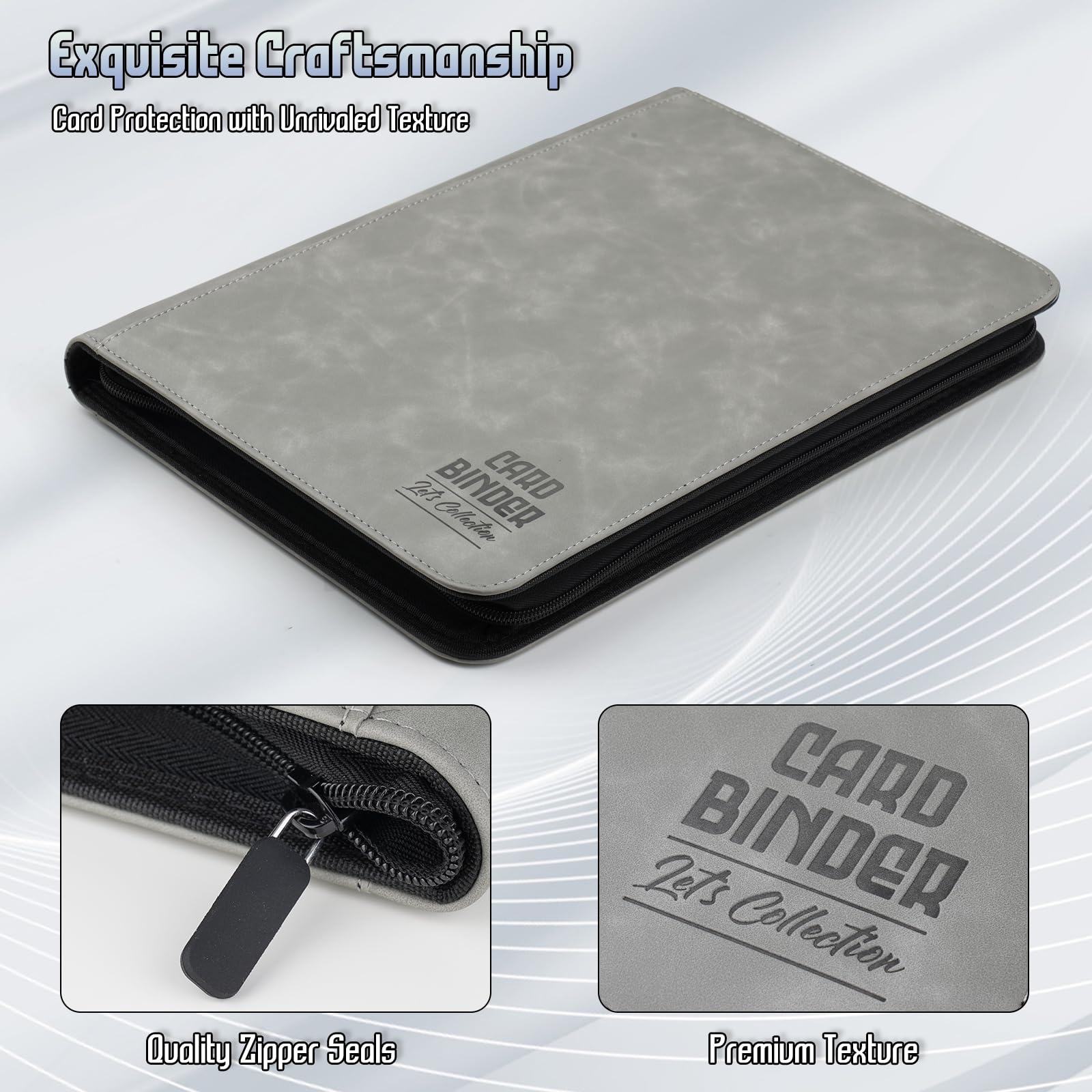 Arkeiliy interior with 9-pocket double-sided pages for up to 540 cards.