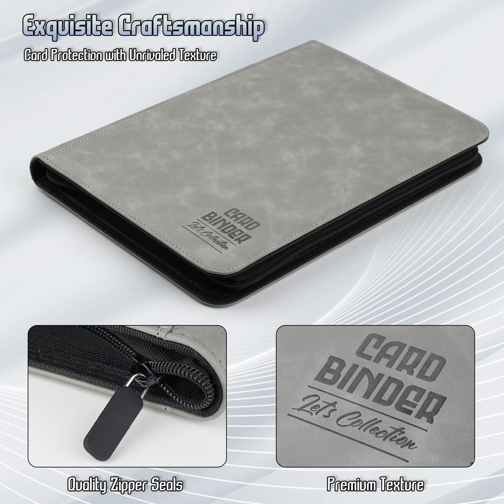 Arkeiliy interior with 9-pocket double-sided pages for up to 540 cards.