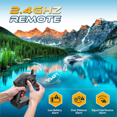 ARMEW RC boat replaceable battery for longer sessions
