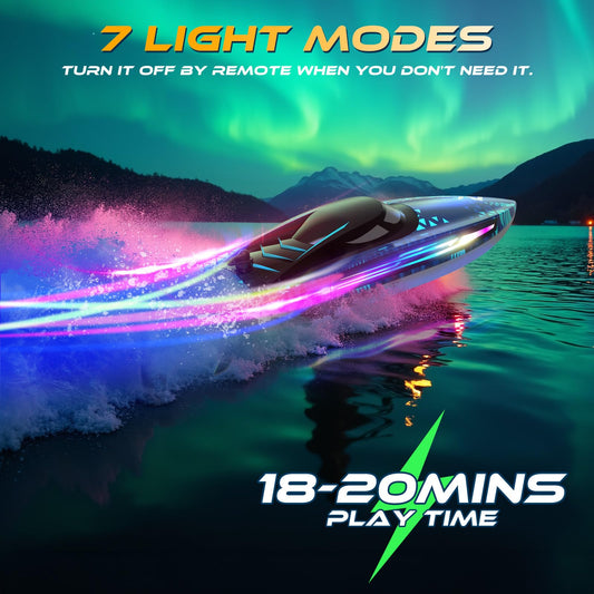 ARMEW RC boat self-righting system activated after tip