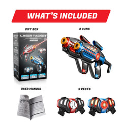 ArmoGear laser tag set scope enhances aiming and precision.