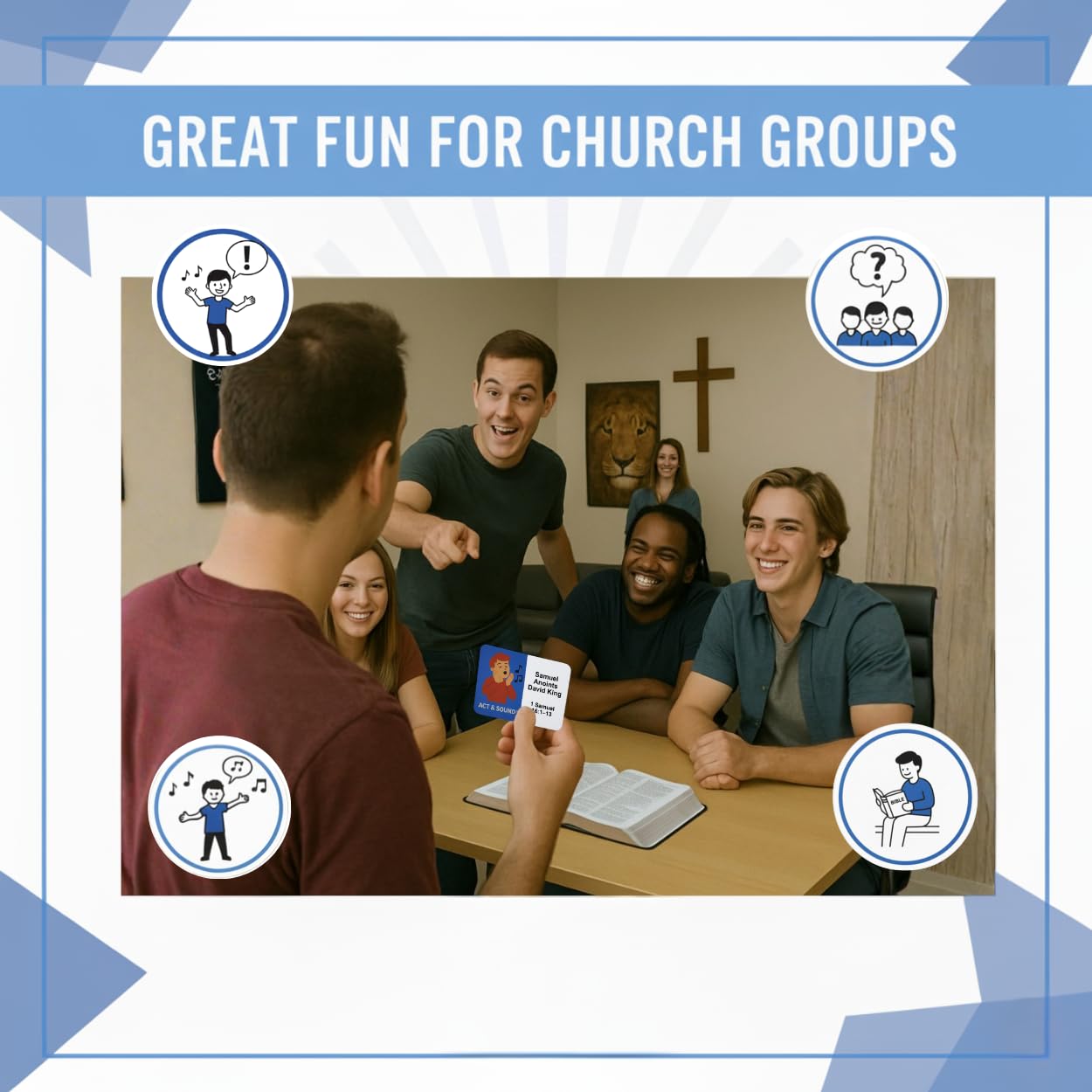 Act and Sound category boosts teamwork during Bible trivia rounds