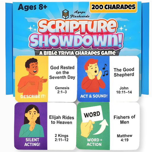 Army Flashcards Bible Trivia Charades card set for engaging family game nights