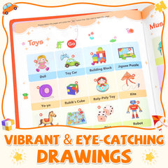 Arnbz My First English Words Sound Book animals and vehicles pages boost word recognition during play.