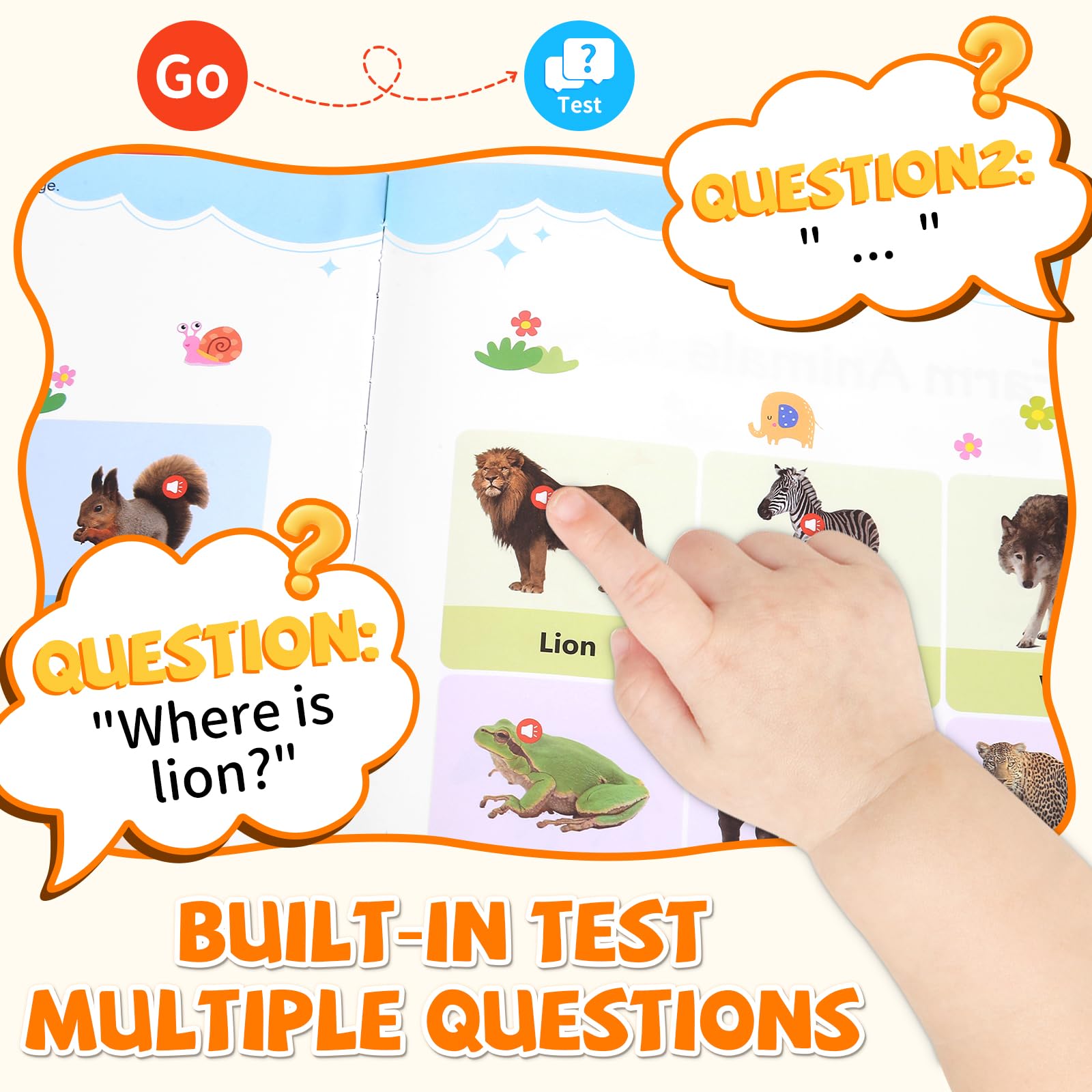 Arnbz My First English Words Sound Book press-go button page highlights easy theme change.