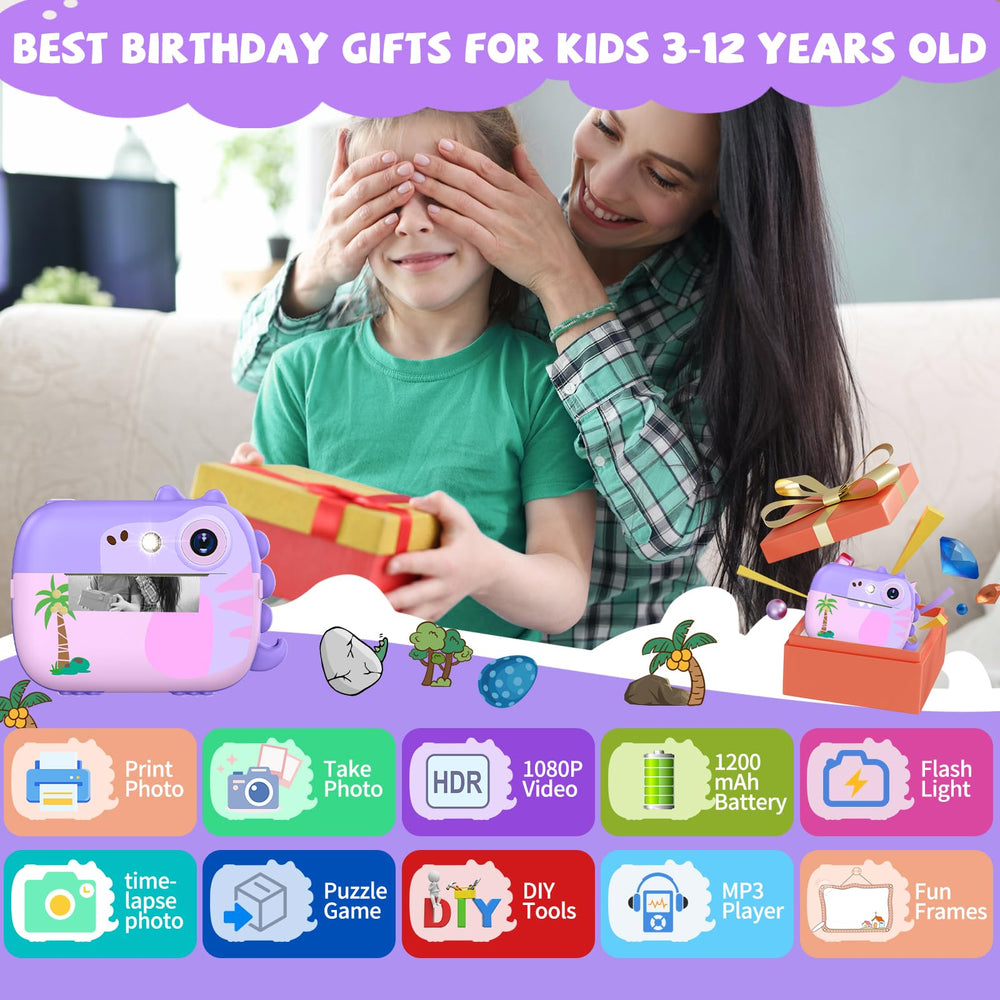 ARNSSIEN Kids Camera 2.4-inch screen shows clear preview for fun photo taking.
