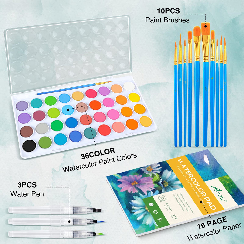 AROIC 10 brushes for detailed painting and precise control.