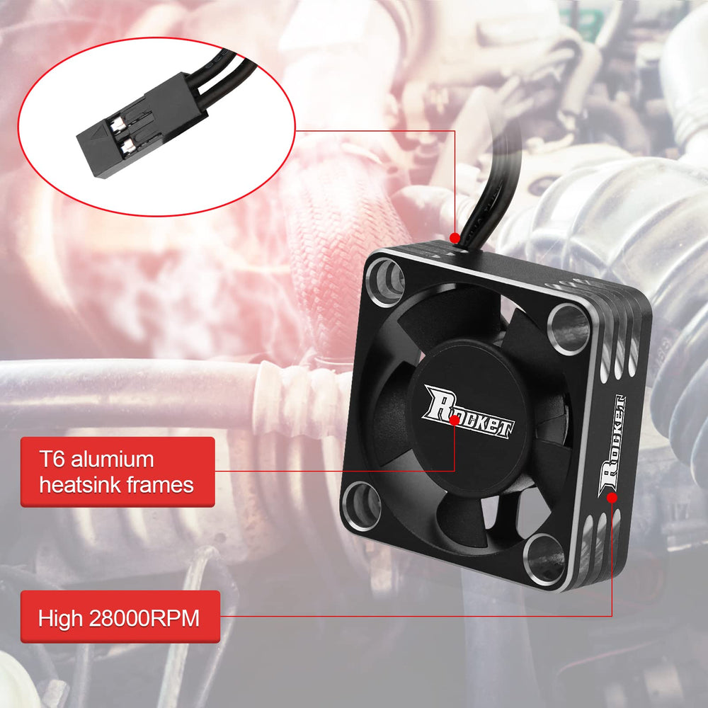 ARRAROWN 30mm RC motor heatsink back vent illustrates airflow design