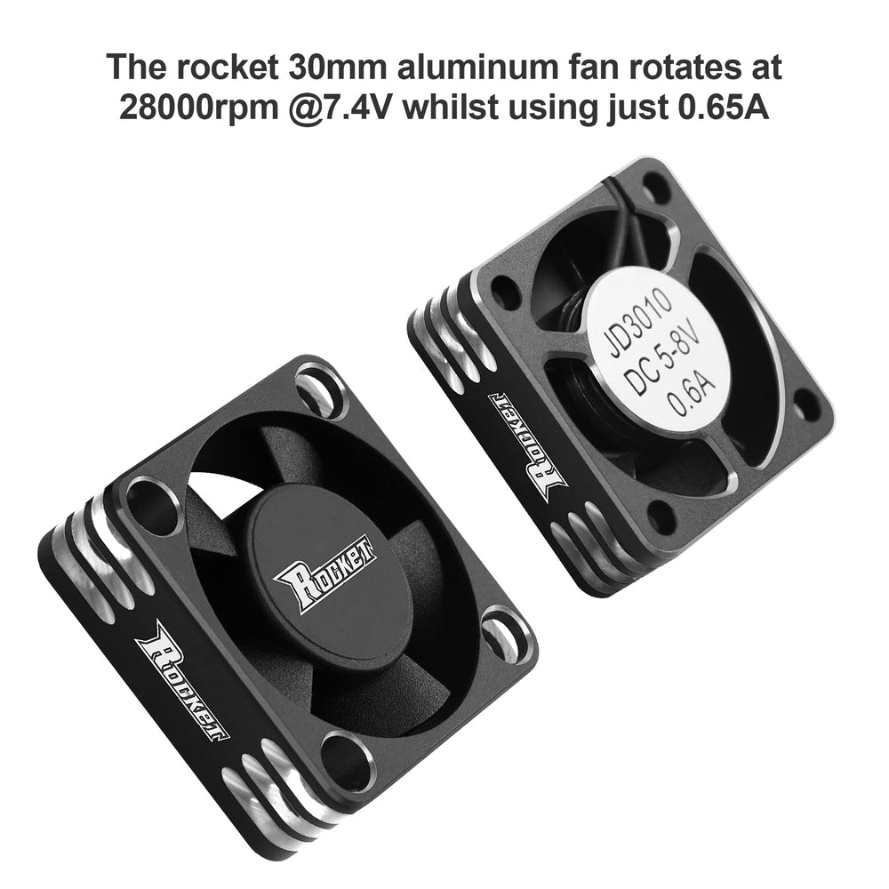 ARRAROWN 30mm RC motor heatsink side view shows compact mounting profile