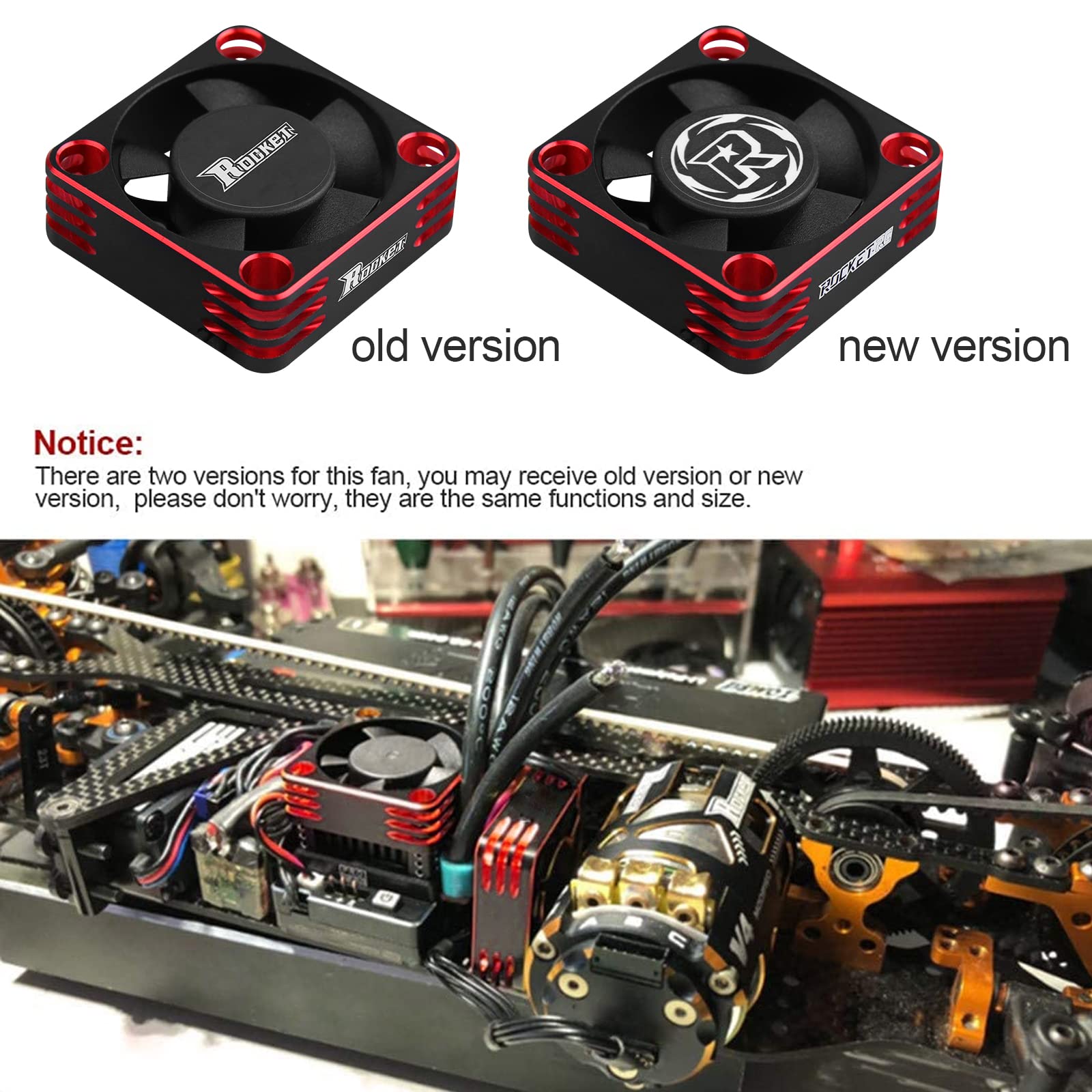 ARRAROWN 30x30x10mm fan with 18cm cable length for easy wiring.