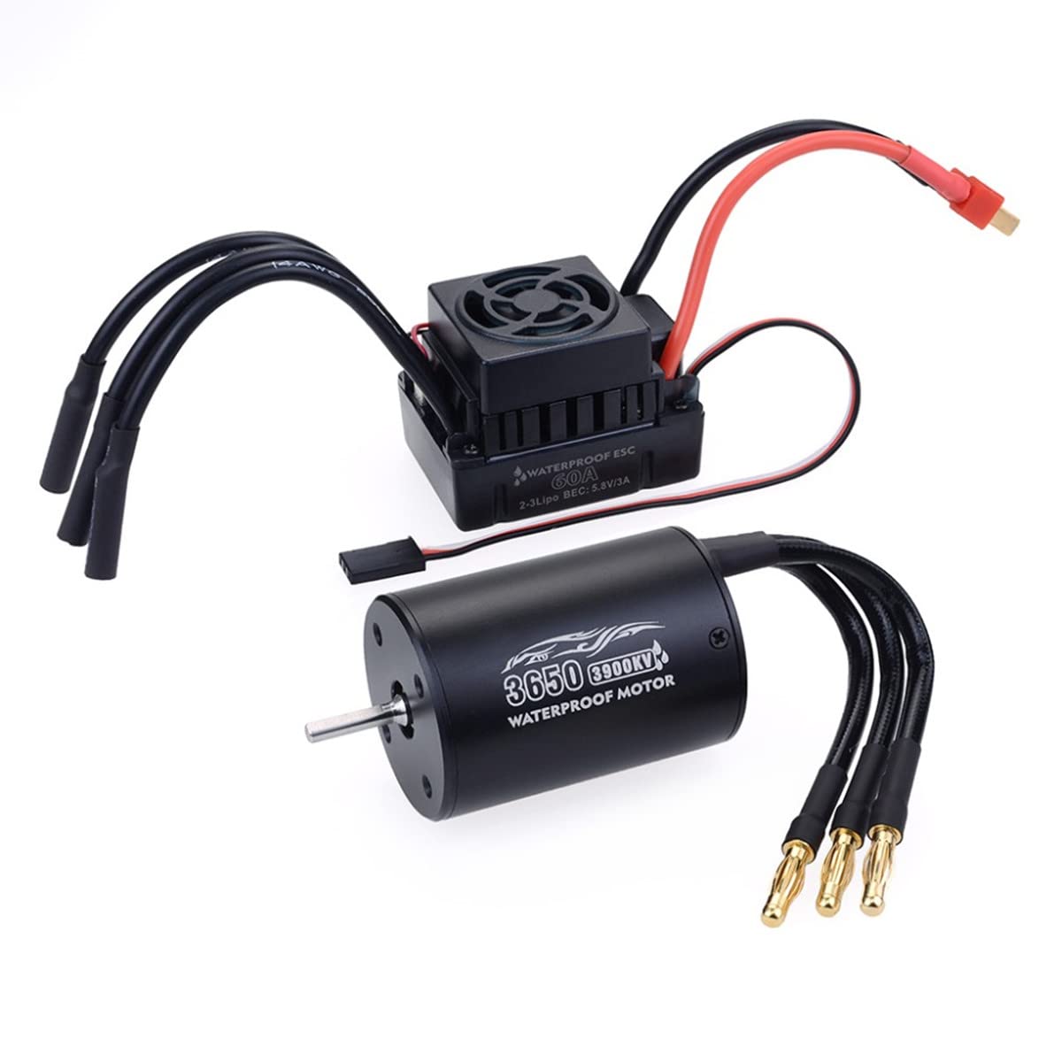 ARRAROWN 3650-3900KV brushless motor for high rpm power in 1/10 scale RC cars