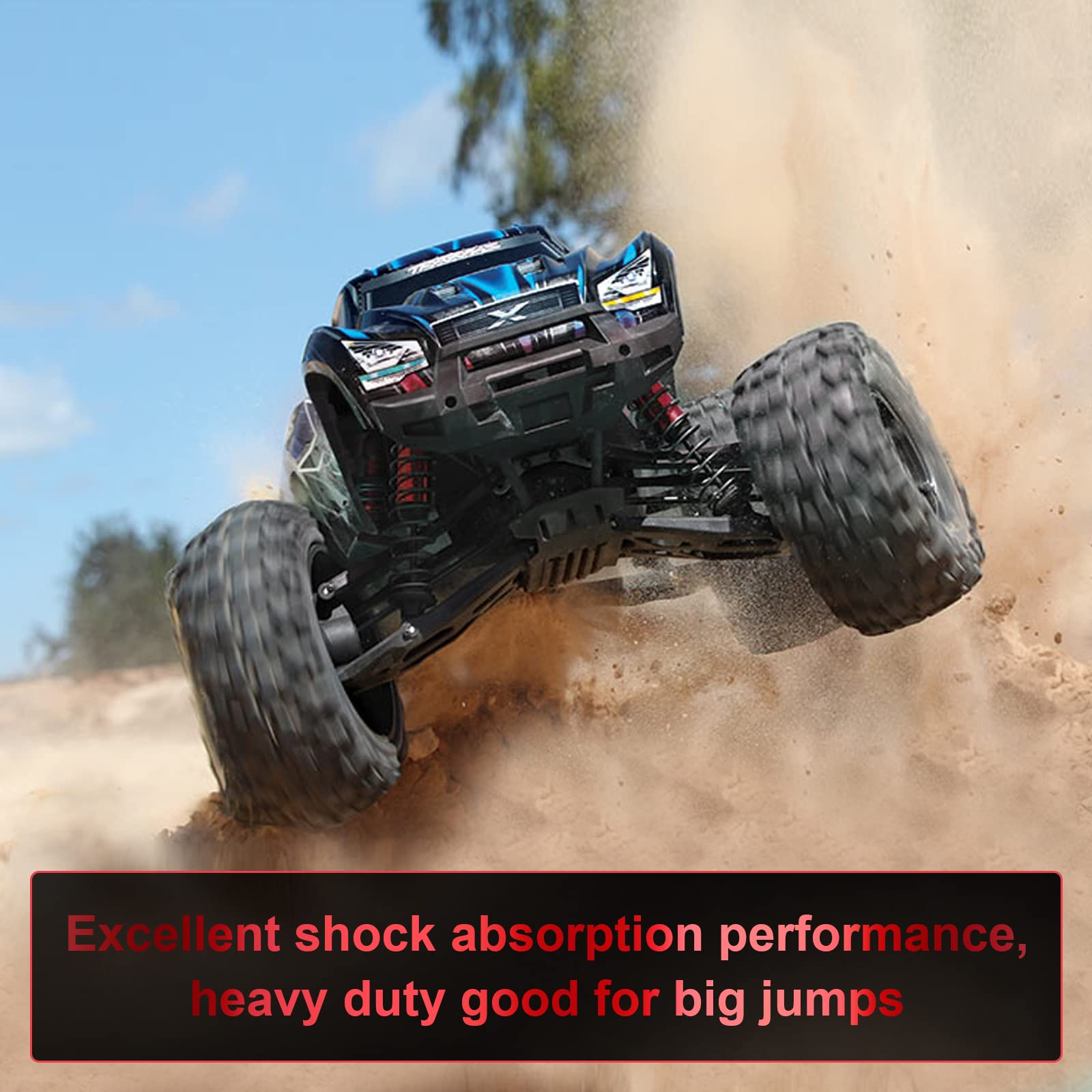 ARRAROWN adjustable threaded shock lets you tune ride height and spring tension.