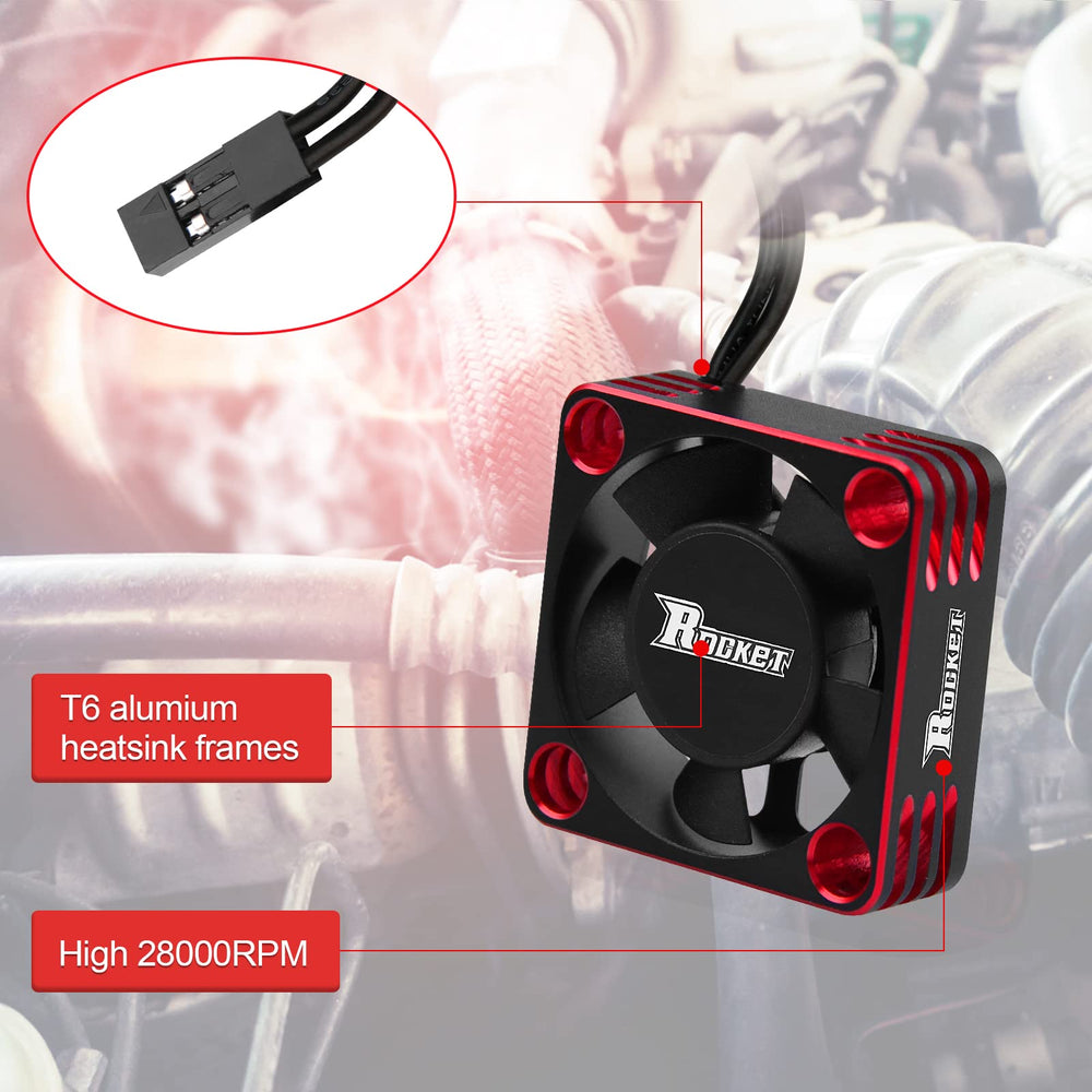 ARRAROWN heat-dissipation 28000rpm fan boosts motor reliability.