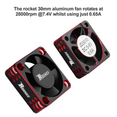 ARRAROWN RC cooling fan compact design fits tight spaces on models.