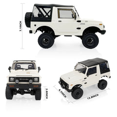 ARRIS WPL C74-1 Jimny LED headlights improve visibility during evening crawls.