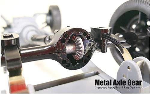 ARRIS WPL D12 brushed 260 motor provides reliable power for climbing.