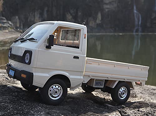 ARRIS WPL D12 large steering angle boosts maneuverability on obstacles.