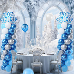 Arrowbash balloon clips and dispenser enable fast decorating.