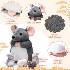 Arrowbash mouse plush soft fabric invites cuddles and comfort.